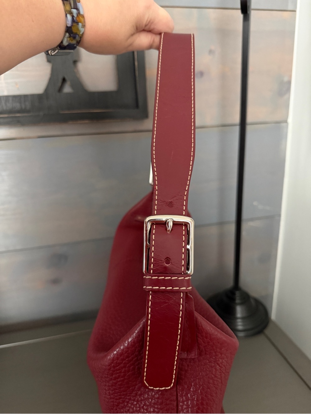 Dooney & Bourke Pebble Leather Hobo - Flawed, Please Read - Picture 6 of 14